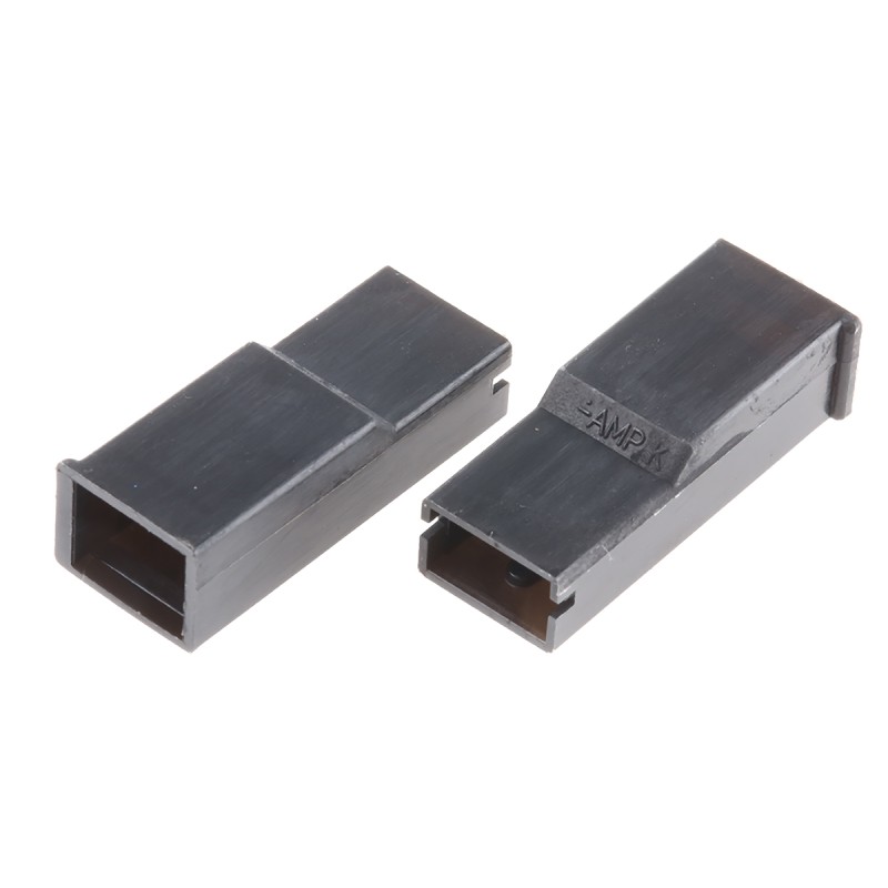 100 pcs - TE Connectivity, Positive Lock .250 Mk I 1 Way Nylon Crimp Terminal Housing, 6.35mm Tab Size, Natural