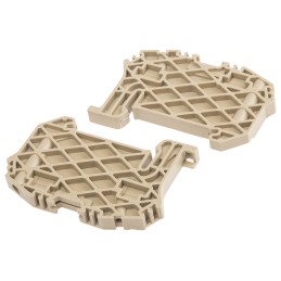 10 pcs - RS PRO End Stop for Use with DIN Rail Terminal Blocks