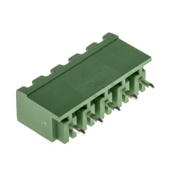 10 pcs - RS PRO 5.08mm Pitch 5 Way Pluggable Terminal Block, Header, Through Hole, Solder Termination