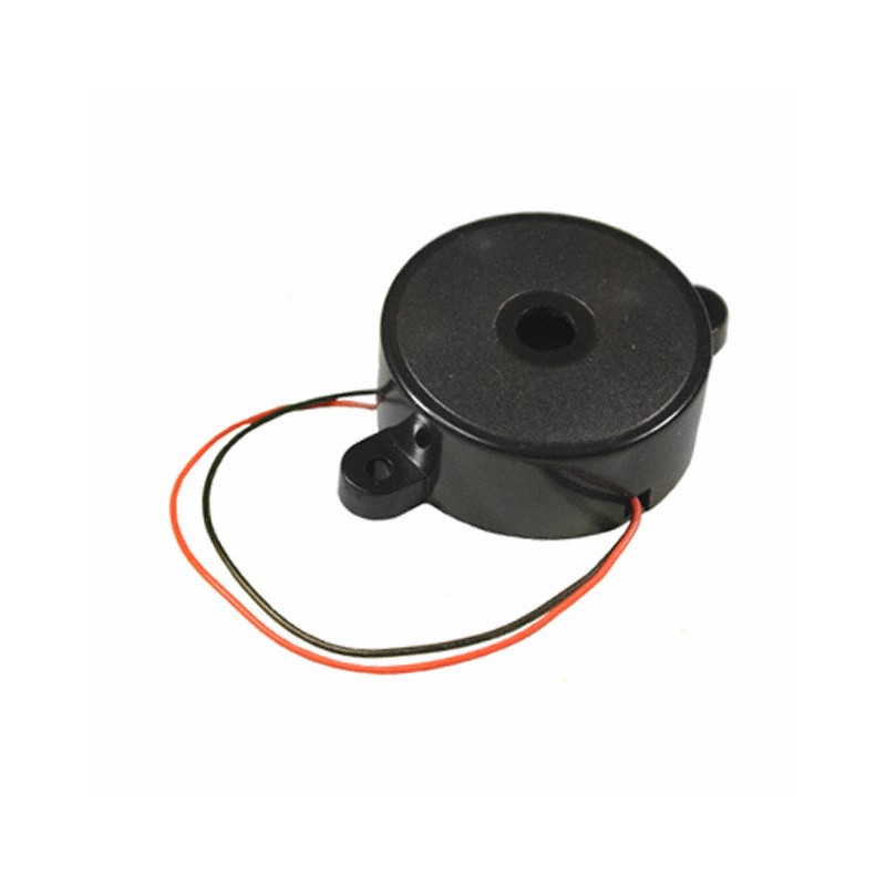 1 pcs : PT-2038WQ - Buzzers Transducer, Externally Driven Piezo 5 V 5mA 3.8kHz 90dB @ 5V, 10cm Panel Mount, Flange Wire Leads