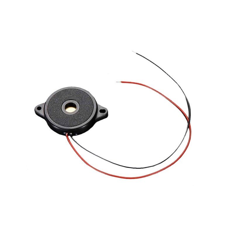 1 pcs : 1739 - Buzzers Transducer, Externally Driven Piezo 12 V 3.5mA 2.65kHz 85dB @ 12V, 10cm Panel Mount, Flange Wire Leads