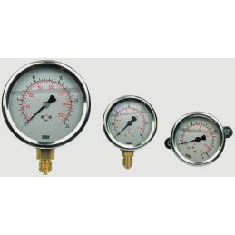 1 pcs - WIKA G 3/8 Analogue Pressure Gauge 25bar Bottom Entry, 7075597, RS Calibration, 0bar min.