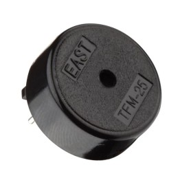 1 pcs : TFM-25E - Buzzers Transducer, Externally Driven Piezo 3 V 3mA 2kHz 60.46dB @ 3V, 30cm Through Hole PC Pins