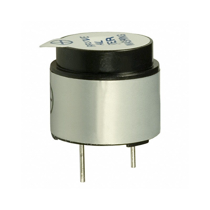 1 pcs : CEM-1612 - Buzzers Transducer, Externally Driven Magnetic 12 V 40mA 2.048kHz 85dB @ 12V, 10cm Through Hole PC Pins