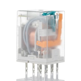 1 pcs - ABB Plug In Power Relay, 24V dc Coil, 12A Switching Current, SPDT