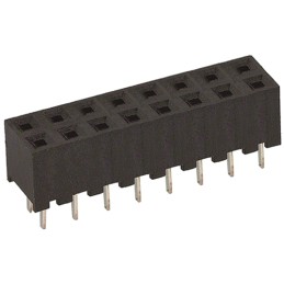 100 pcs - Hirose A3C Series Straight Through Hole Mount PCB Socket, 16-Contact, 2-Row, 2mm Pitch, Solder Termination
