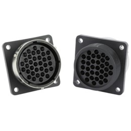 1 pcs - Souriau Circular Connector, 35 Contacts, Flange Mount, Plug, Female, IP65, UTG Series