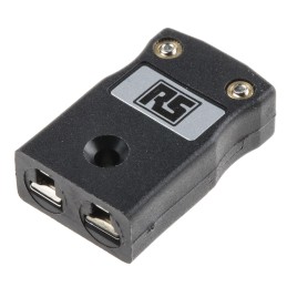 1 pcs - RS PRO In-Line Thermocouple Connector for Use with Type J Thermocouple, Miniature Size, BS Standard
