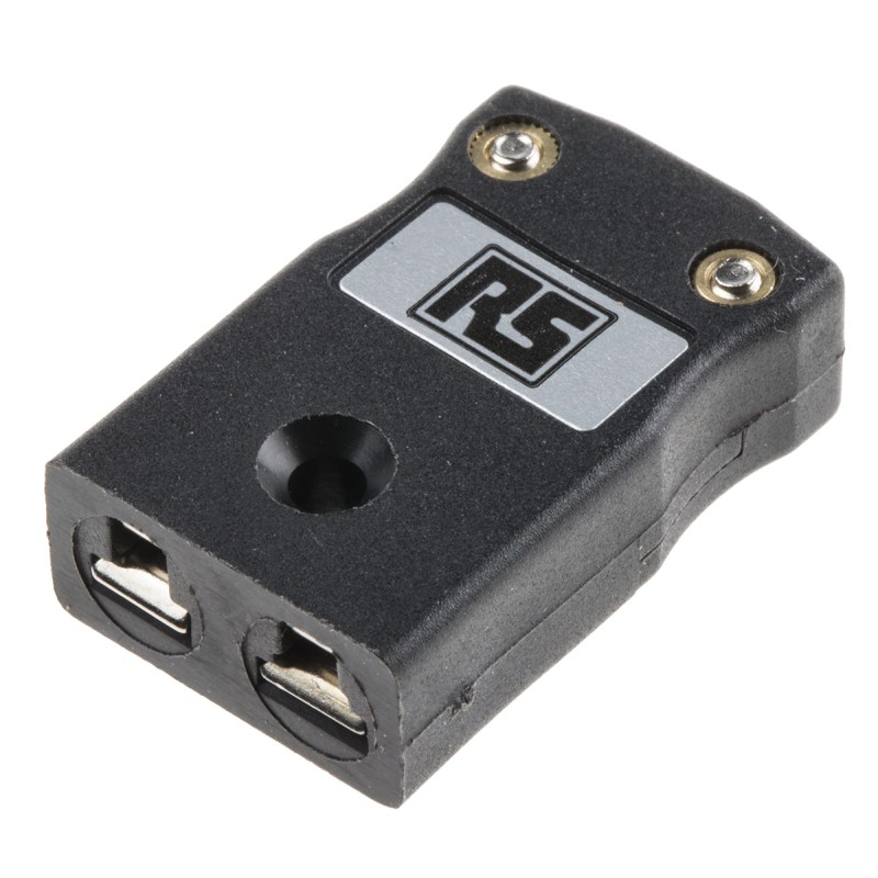 1 pcs - RS PRO In-Line Thermocouple Connector for Use with Type J Thermocouple, Miniature Size, BS Standard