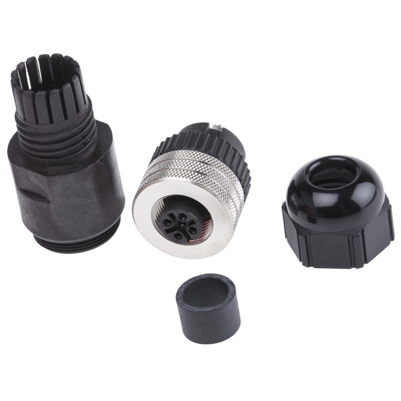 1 pcs - Brad from Molex Circular Connector, 5 Contacts, Cable Mount, M12 Connector, Socket, Female, IP68, Micro-Change Series