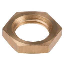 1 pcs - RS PRO Brass Locknut for Use with Temperature Sensor, 1/4 BSPP, RoHS Compliant Standard