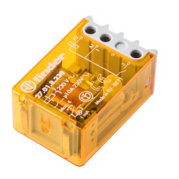 1 pcs - Finder Panel Mount Power Relay, 230V ac Coil, 10A Switching Current, SPST