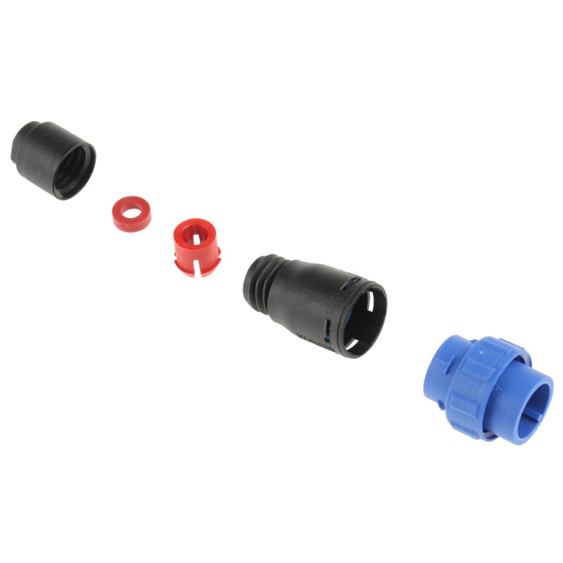 1 pcs - Bulgin Circular Connector, 6 Contacts, Cable Mount, Miniature Connector, Plug, Male, IP68, Buccaneer 400 Series