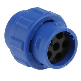 1 pcs - Bulgin Circular Connector, 6 Contacts, Cable Mount, Miniature Connector, Plug, Male, IP68, Buccaneer 400 Series