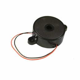 1 pcs : PT-2725WQ - Buzzers Transducer, Externally Driven Piezo 5 V 1.5mA 2.5kHz 90dB @ 5V, 10cm Panel Mount, Flange Wire Leads