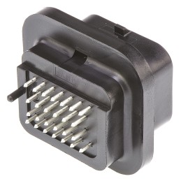 1 pcs - TE Connectivity SUPER SEAL Series Straight Through Hole Mount PCB Socket, 26-Contact, 4-Row, 3mm Pitch, Solder