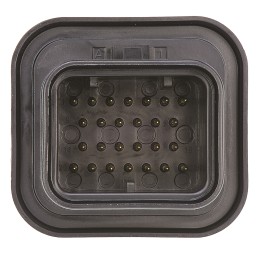 1 pcs - TE Connectivity SUPER SEAL Series Straight Through Hole Mount PCB Socket, 26-Contact, 4-Row, 3mm Pitch, Solder