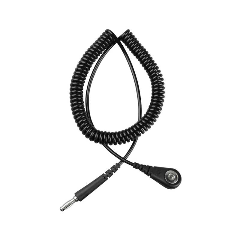1 pcs : Desco 09037 - Cord (For Wrist Straps) 6' (1.83m) 1 MOhms Black