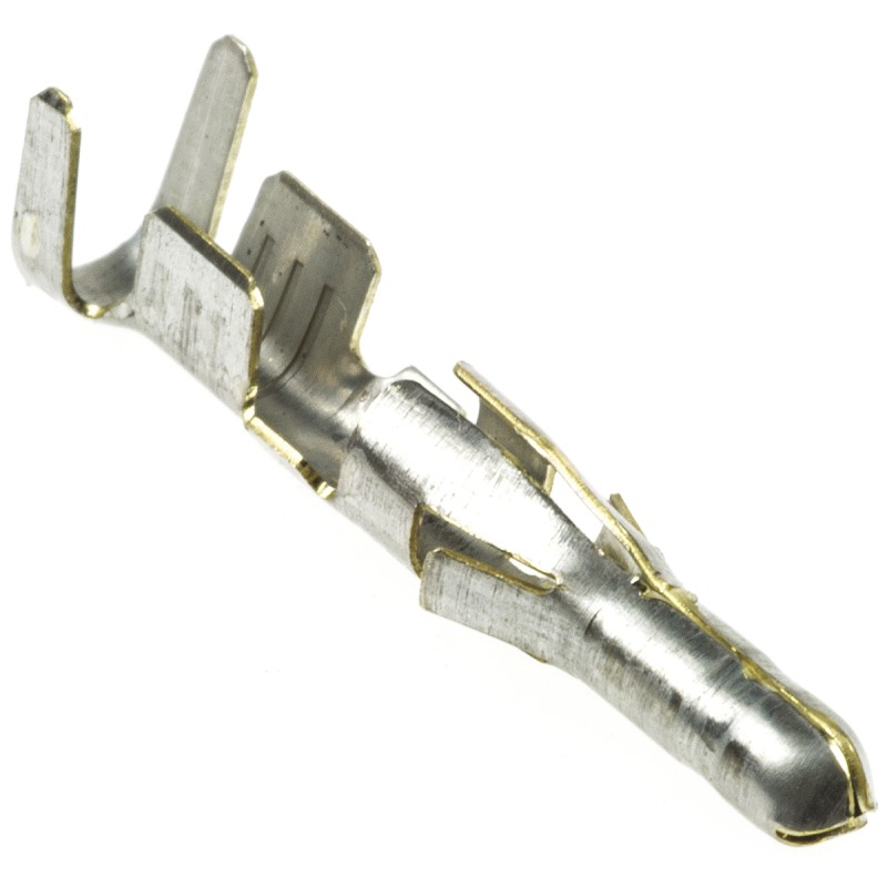 10 pcs - TE Connectivity .093 Commercial Series Male Crimp Terminal, 20AWG Min, 14AWG Max