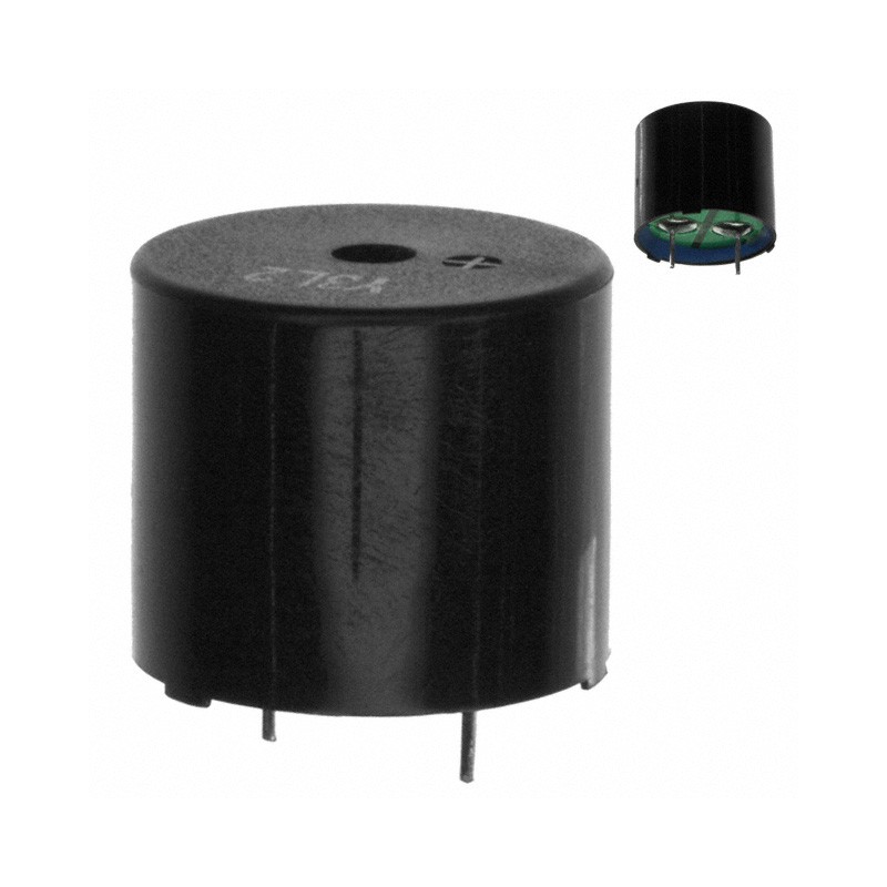 1 pcs : SD1614TT-B3M - Buzzers Transducer, Externally Driven Magnetic 12 V 100mA 2.048kHz 85dB @ 12V, 10cm Through Hole PC Pins
