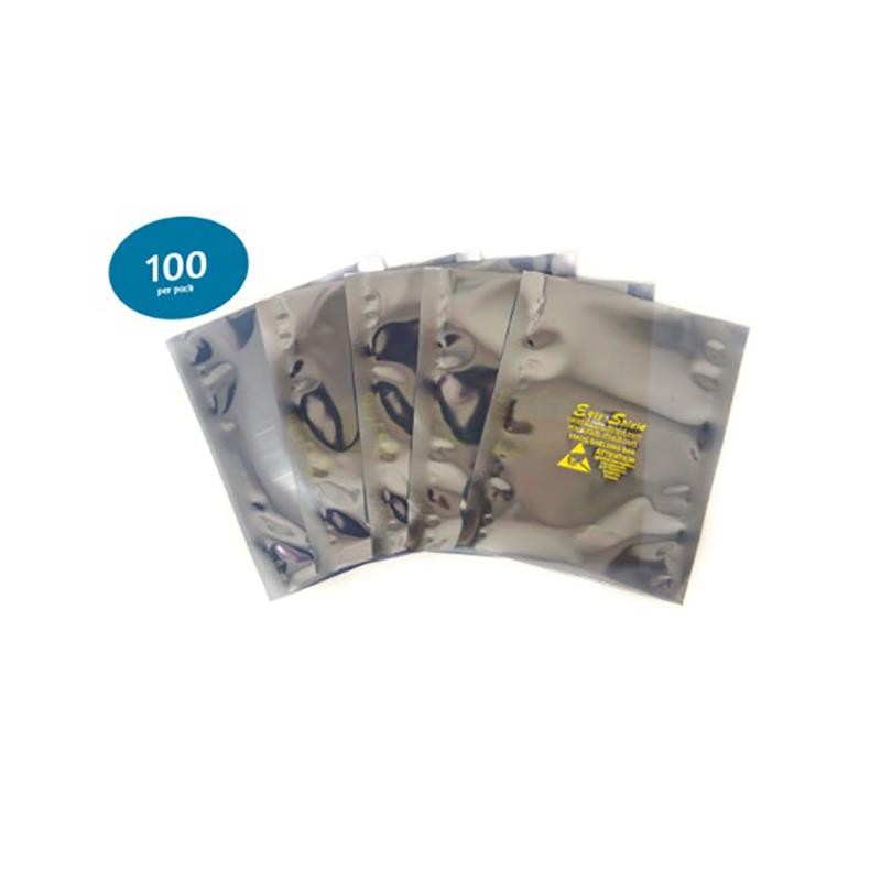 100 pcs : Kentzy International Inc KZ0406A0 - Static Shielding Bag Energy Shielding Silver 6' (152.4mm) X 4' (101.6mm)