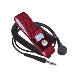 1 pcs : Transforming Technologies DK-WB2643 - Wrist Strap with Cord 12' (3.66m) 1 MOhms Maroon