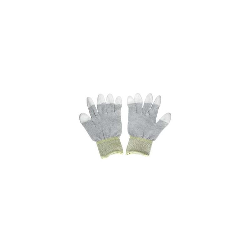 1 pcs : CableMAX CM-252303BSTK - Gloves Gray, White Conductive