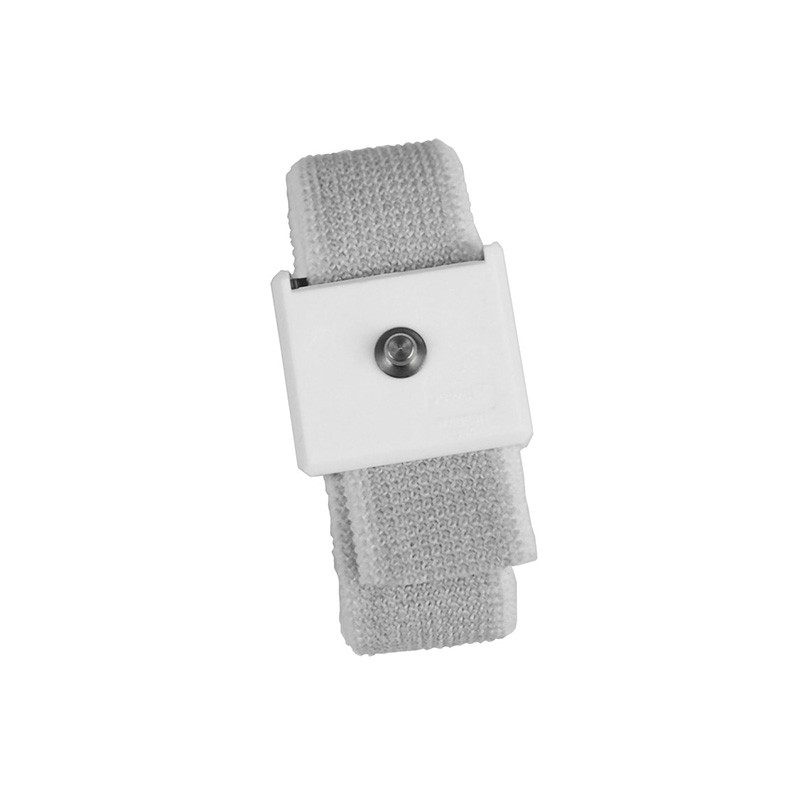 1 pcs : Desco 09223 - Wrist Strap One Size 1 mOhms White