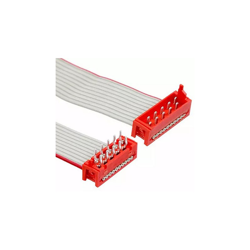 1 pcs - TE Connectivity Micro-MaTch Series Flat Ribbon Cable, 10-Way, 1.27mm Pitch, 200.5mm Length, Micro-MaTch IDC to