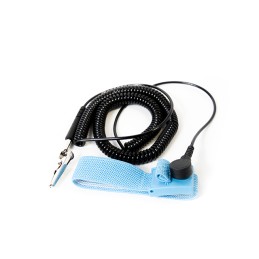 1 pcs : Bertech AFWSB121M - Wrist Strap with Cord 12' (3.66m) One Size 1 MOhms Blue