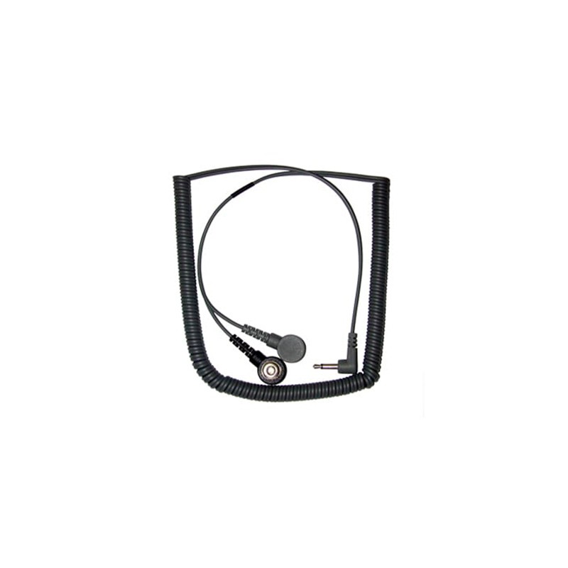 1 pcs : Transforming Technologies CC2080 - Wrist Strap with Cord 6' (1.83m) 1 mOhms Gray