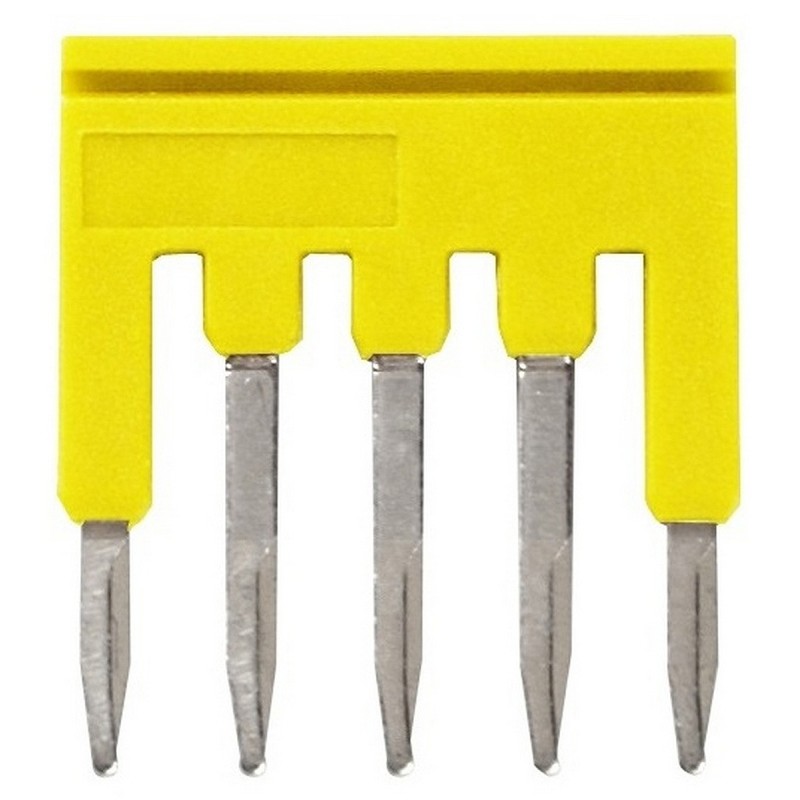 10 pcs - XW5S Short Bar for use with XW5G-P1.5-5 Grounding Terminal Block, XW5T-P1.5-5 Feed Through Terminal Block