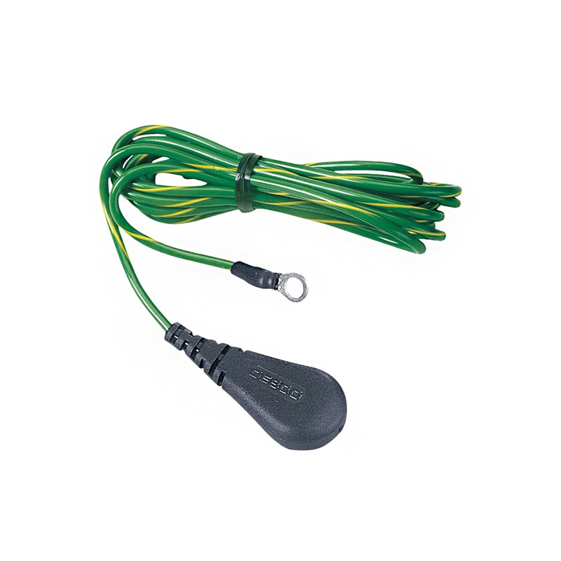 1 pcs : Desco 09817 - Cord (For Mats) 10' (3.05m) Green, Yellow Stripe