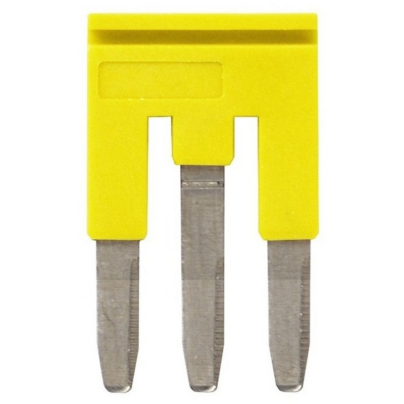 10 pcs - XW5S Short Bar for use with XW5G-P2.5-3 Grounding Terminal Block, XW5T-P2.5-3 Feed Through Terminal Block