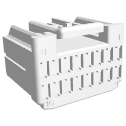 1 pcs - TE Connectivity, Multilock .040 .070 Hybrid Automotive Connector Plug 16 Way