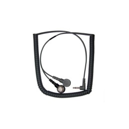 1 pcs : Transforming Technologies CC2085 - Wrist Strap with Cord 12' (3.66m) 1 mOhms Gray