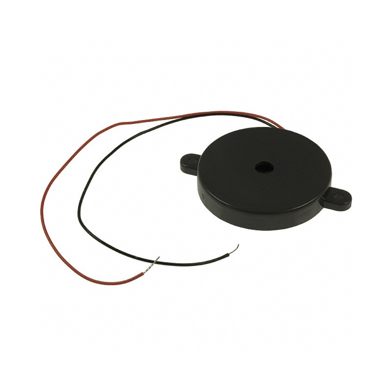 1 pcs : CEP-1126 - Buzzers Transducer, Externally Driven Piezo 10 V 10mA 92dB @ 10V, 10cm Panel Mount, Flange Wire Leads