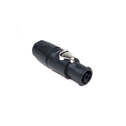 1 pcs - Amphenol Audio, HPT IP65 Black Panel Mount 3P Power Connector Socket, Rated At 16A, 250 V No