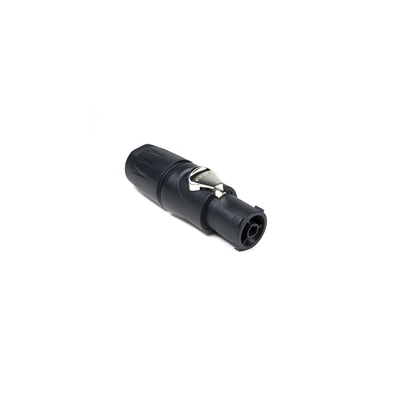1 pcs - Amphenol Audio, HPT IP65 Black Panel Mount 3P Power Connector Socket, Rated At 16A, 250 V No