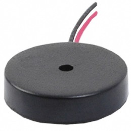 1 pcs : CPE-150 - Buzzers Transducer, Externally Driven Piezo 9mA 5kHz 80dB @ 10V, 10cm Custom Wire Leads
