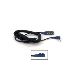 1 pcs : Transforming Technologies CC2695P-5 - Cord (For Wrist Straps) 5' (1.52m) 1 mOhms Black, Blue