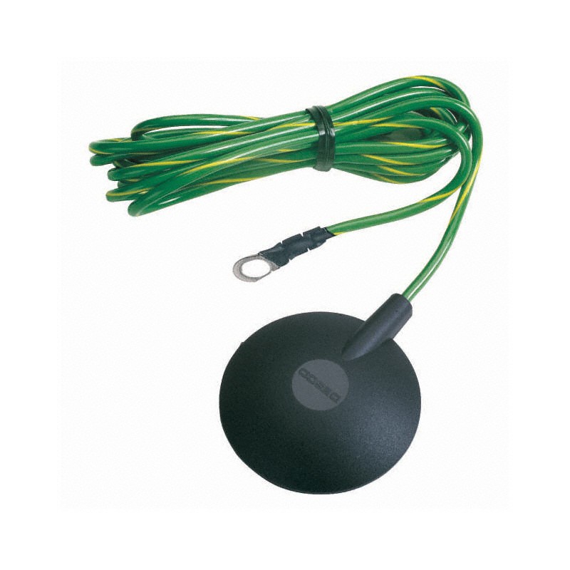 1 pcs : Desco 09814 - Cord (For Mats) 15' (4.57m) Green, Yellow Stripe