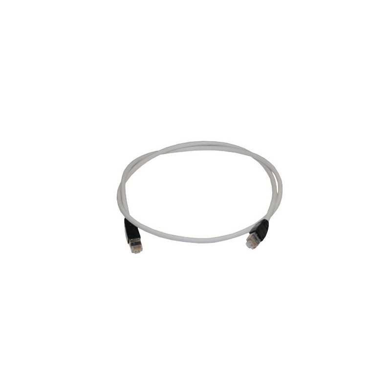 1 pcs - Polyco Healthline Cat6a Straight Male RJ45 to Straight Male RJ45 Ethernet Cable, Shielded, Grey LSZH Sheath, 3m