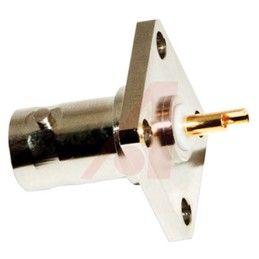 1 pcs - Mueller Electric, jack Flange Mount BNC Connector, 50Ω, Straight Body