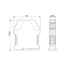 1 pcs - Phoenix Contact MCR-S10 Series Current Measuring Transducer, Current Input, Current Output, 20 - 30V dc Supply