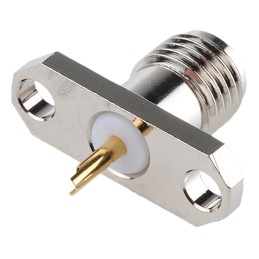 1 pcs - Telegartner, jack Flange Mount SMA Connector, 50Ω, Solder Termination, Straight Body