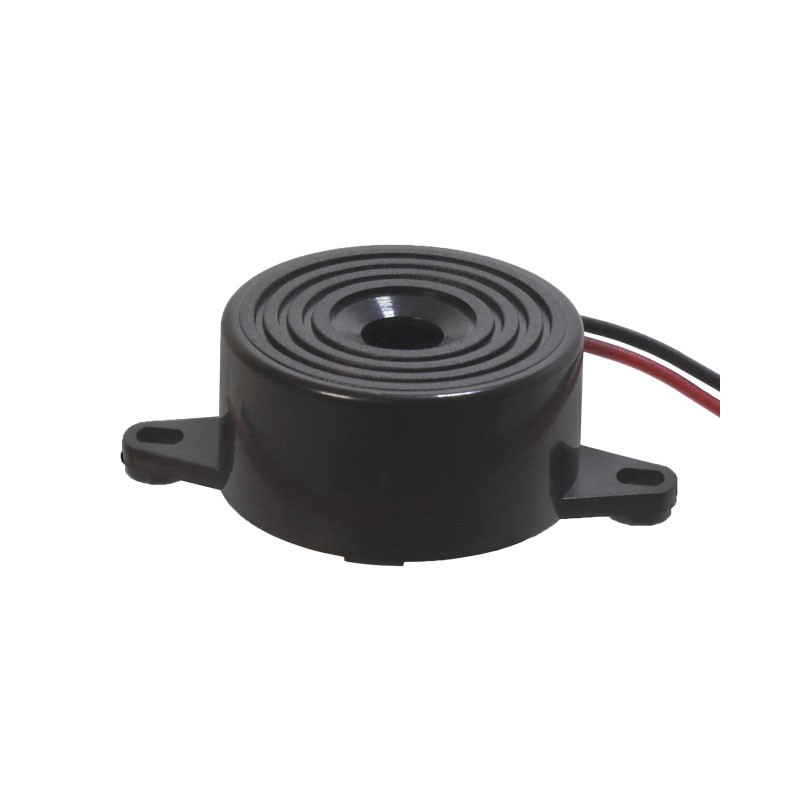 1 pcs : CPI-2212-85PM - Buzzers Indicator, Internally Driven Piezo 12 V 12mA 3.3kHz 85dB @ 12V, 30cm Panel Mount, Flange Wire Le
