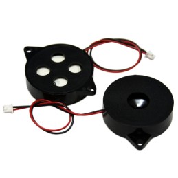 1 pcs : CT31P-30W520-1 - Buzzers Transducer, Externally Driven Piezo 18 V 10mA 5.2kHz 120dB @ 18V, 10cm Panel Mount, Flange Wire