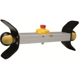 1 pcs - ABB 1 Button Safety Two Hand Control Switch, Black, Yellow, JSTD25 Series