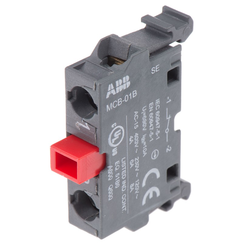 1 pcs - ABB ABB Modular Series Contact Block, 690V, 1NC